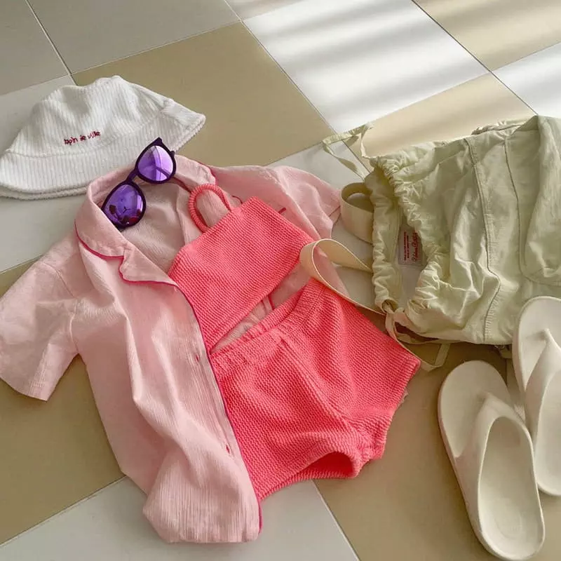 Urban Rabbit - Korean Children Fashion - #todddlerfashion - Piping Beach Shirt - 11