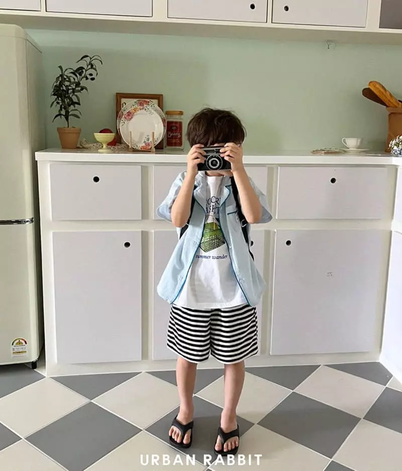 Urban Rabbit - Korean Children Fashion - #toddlerclothing - Terry Stripes Pants - 7