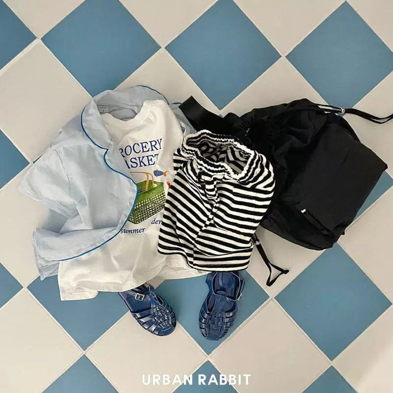 Urban Rabbit - Korean Children Fashion - #toddlerclothing - Piping Beach Shirt - 12