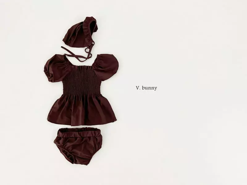 V Bunny - Korean Children Fashion - #childofig - Smocked Swimwear - 6
