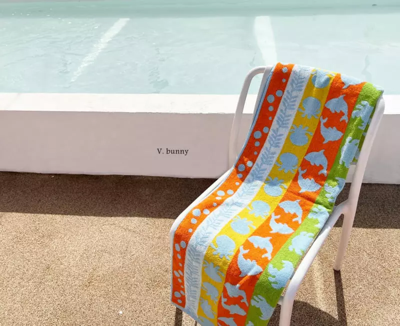 V Bunny - Korean Children Fashion - #childofig - Beach Towel - 3