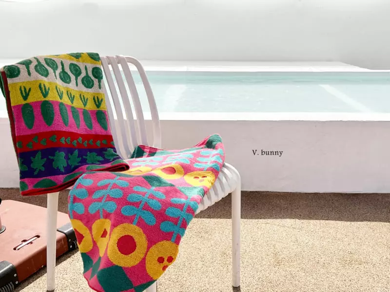 V Bunny - Korean Children Fashion - #discoveringself - Beach Towel - 6