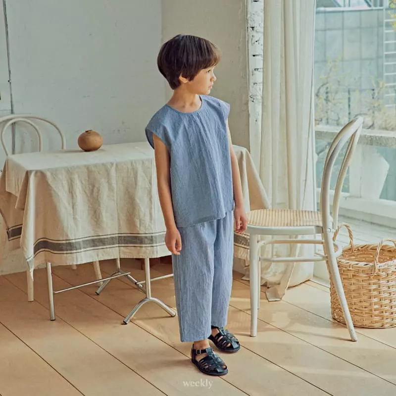 Weekly - Korean Children Fashion - #childrensboutique - Squar Top Bottom Set - 11