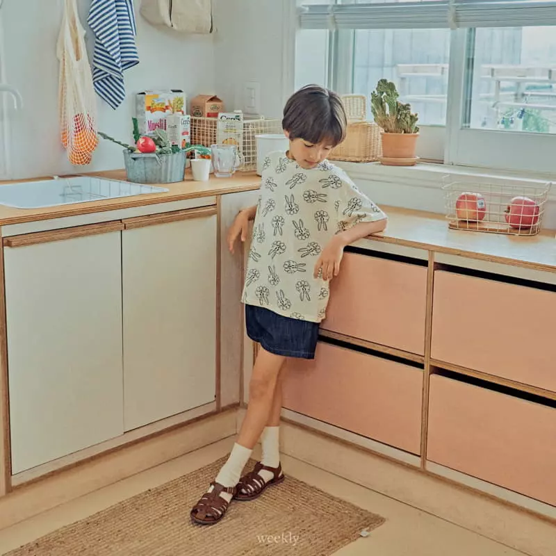 Weekly - Korean Children Fashion - #fashionkids - Blue Denim Shorts - 11