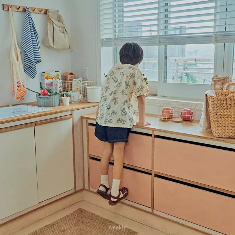 Weekly - Korean Children Fashion - #kidsshorts - Blue Denim Shorts - 12