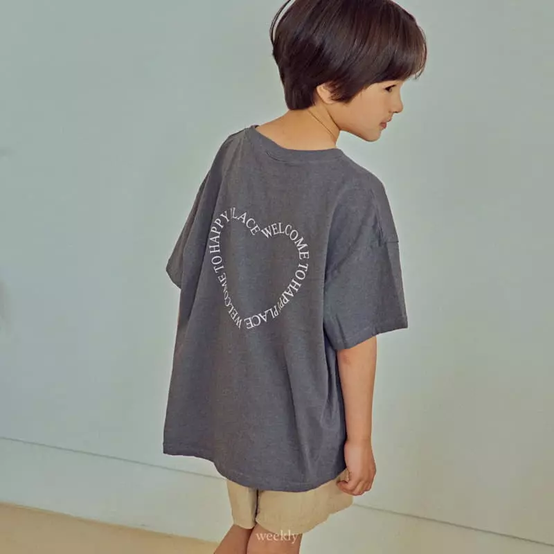 Weekly - Korean Children Fashion - #littlefashionista - Heart Lettering Tee - 9