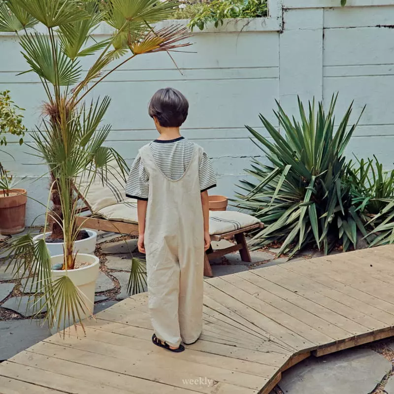 Weekly - Korean Children Fashion - #magicofchildhood - Burmuda Linen Overalls - 8