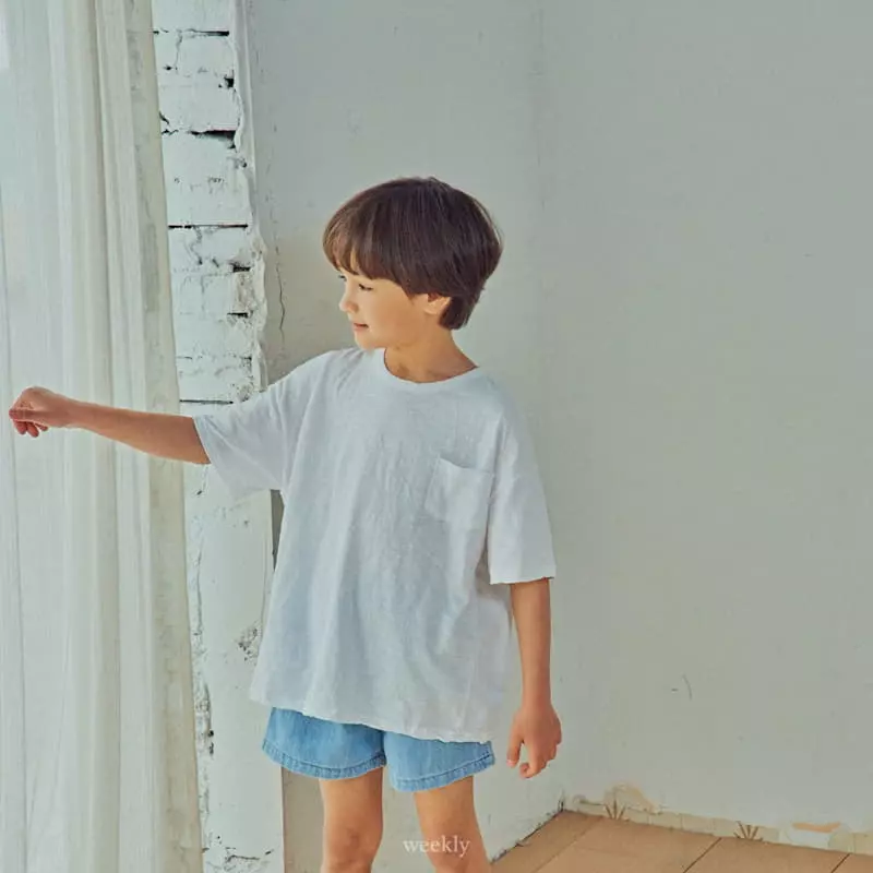 Weekly - Korean Children Fashion - #prettylittlegirls - Slav Pocket Tee - 7