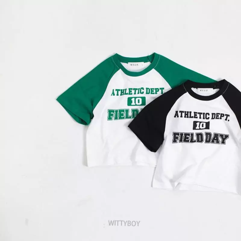 Witty Boy - Korean Children Fashion - #childofig - Field Raglan Tee