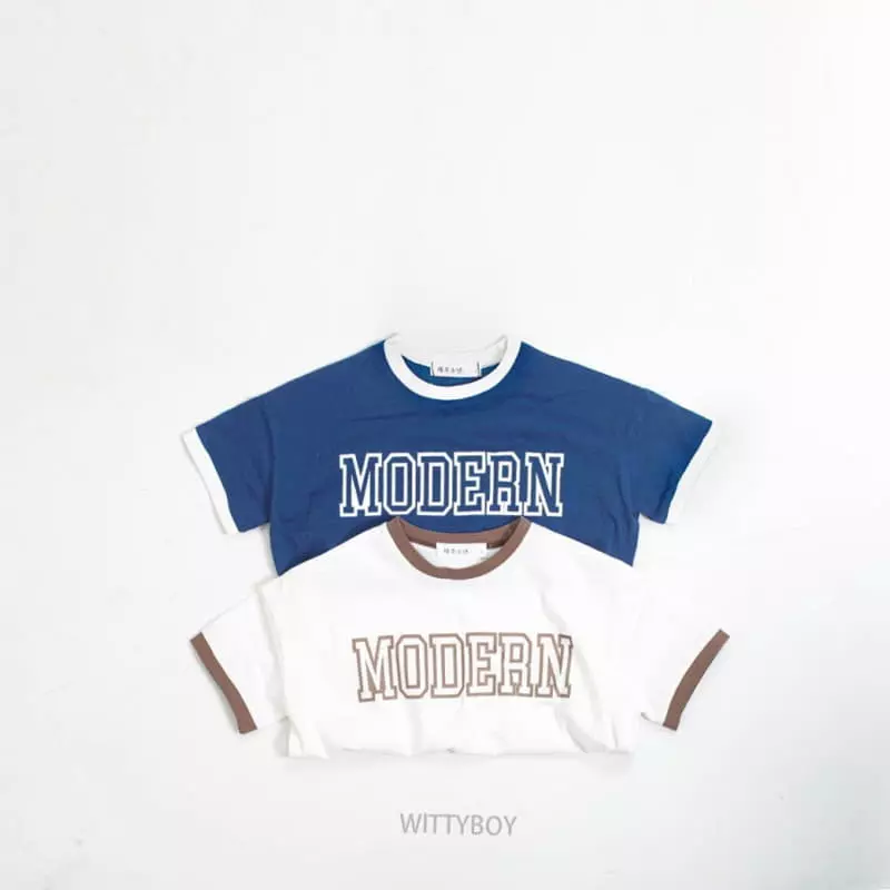 Witty Boy - Korean Children Fashion - #designkidswear - Modern Tee - 2