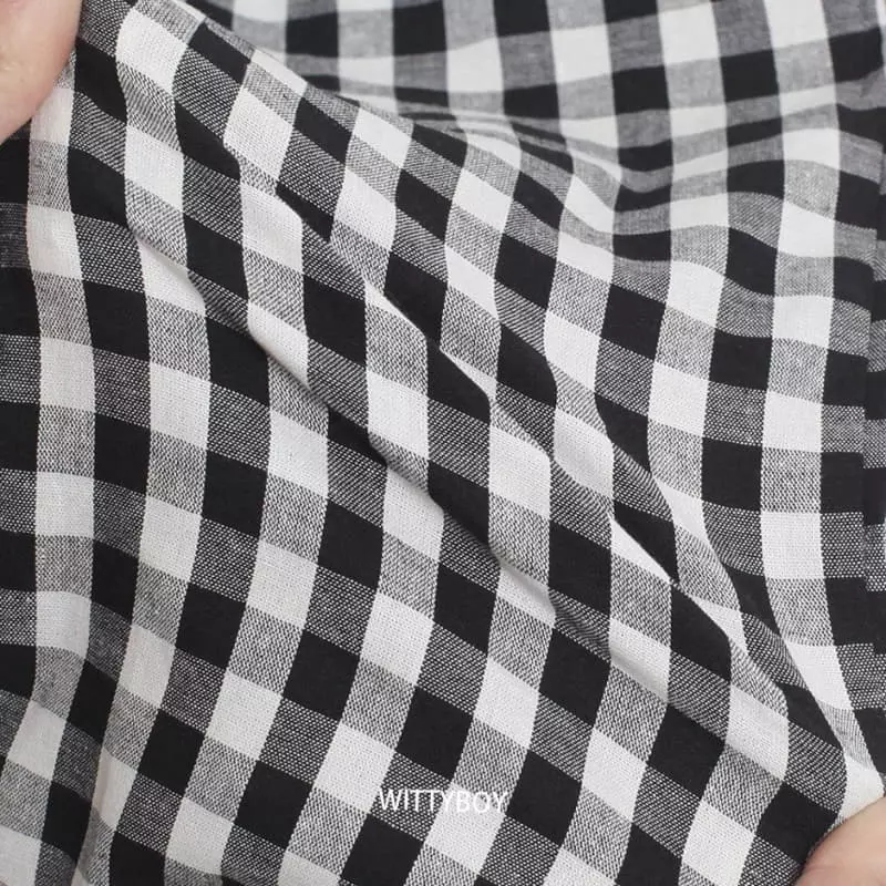 Witty Boy - Korean Children Fashion - #fashionkids - Momo Check Pants - 5