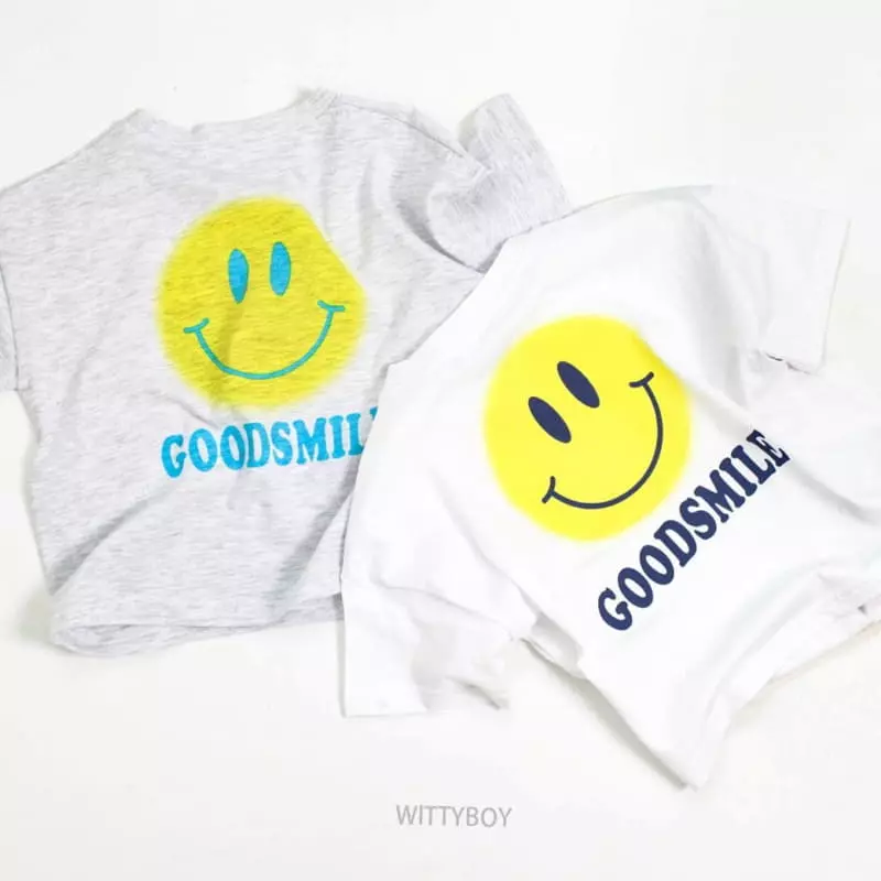 Witty Boy - Korean Children Fashion - #fashionkids - Smile Tee - 5