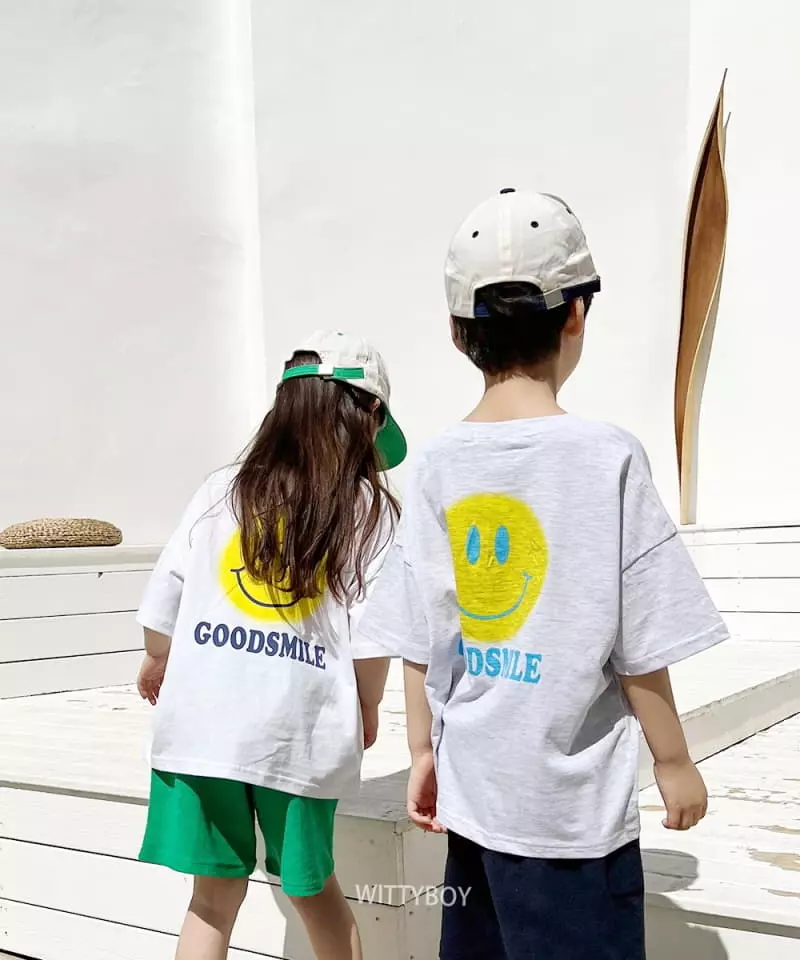 Witty Boy - Korean Children Fashion - #fashionkids - Smile Tee - 7