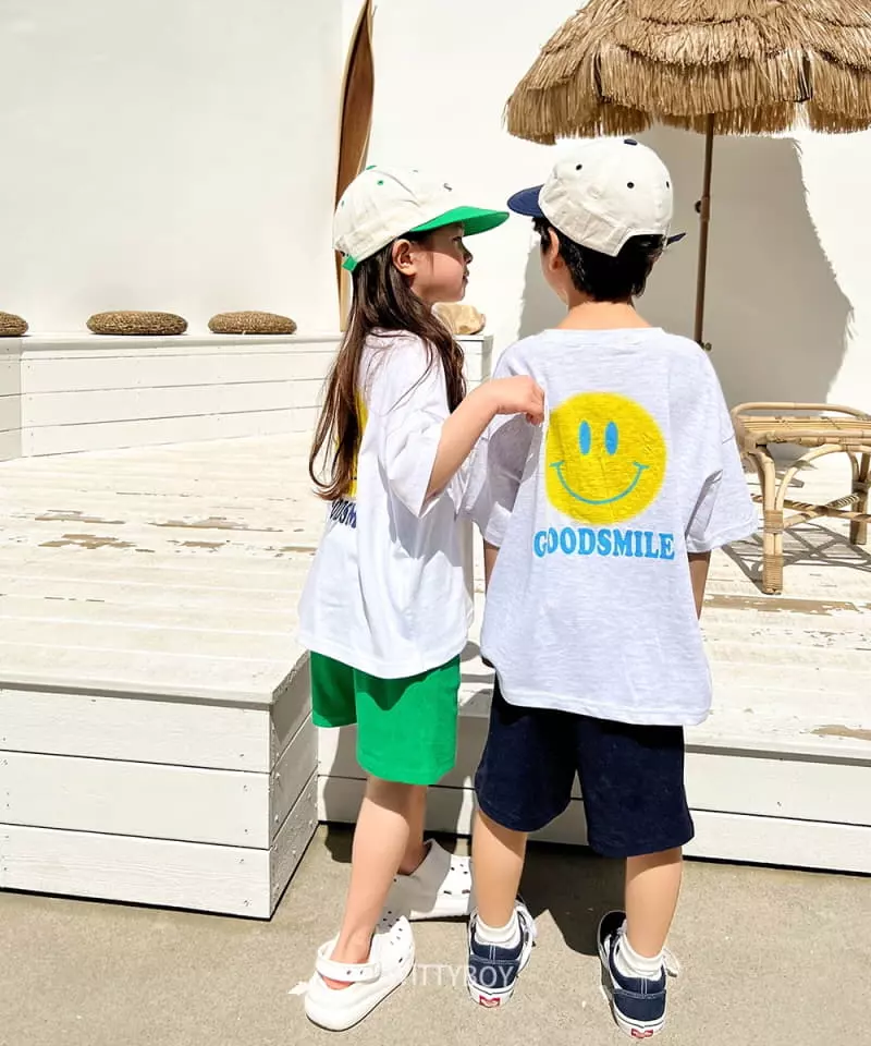 Witty Boy - Korean Children Fashion - #kidsshorts - Smile Tee - 8
