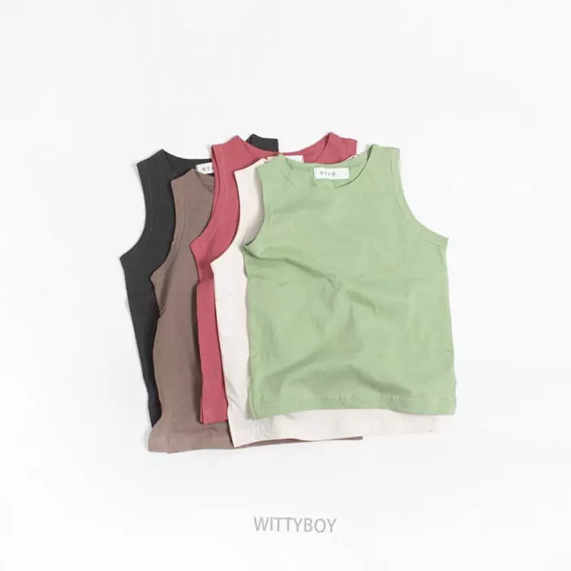 Witty Boy - Korean Children Fashion - #kidsstore - Vove Sleeveless