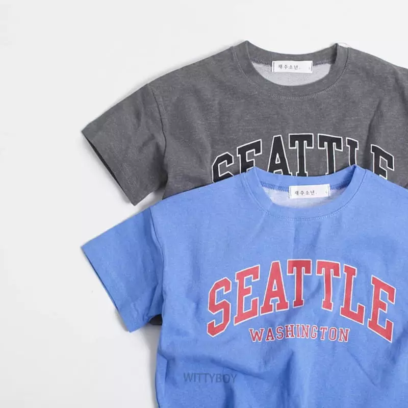 Witty Boy - Korean Children Fashion - #kidzfashiontrend - Seatle Tee - 3