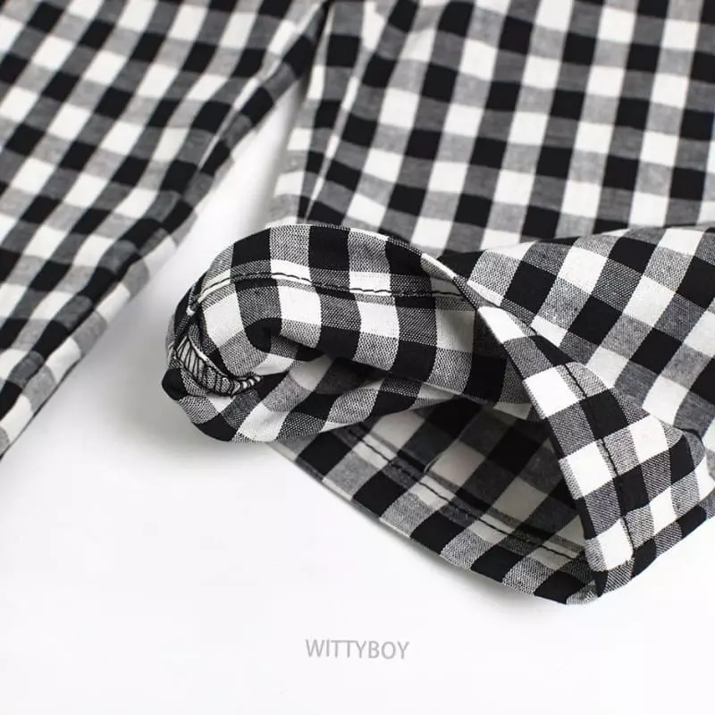 Witty Boy - Korean Children Fashion - #littlefashionista - Momo Check Pants - 12