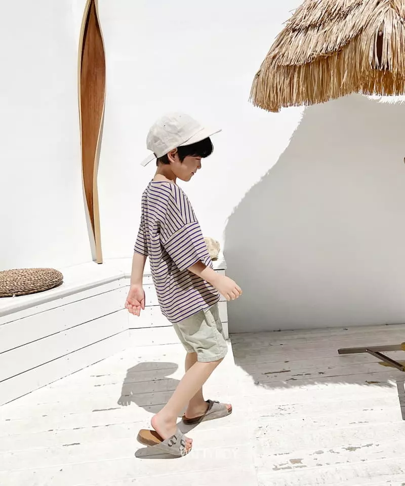 Witty Boy - Korean Children Fashion - #todddlerfashion - Marine Stripes Tee - 5