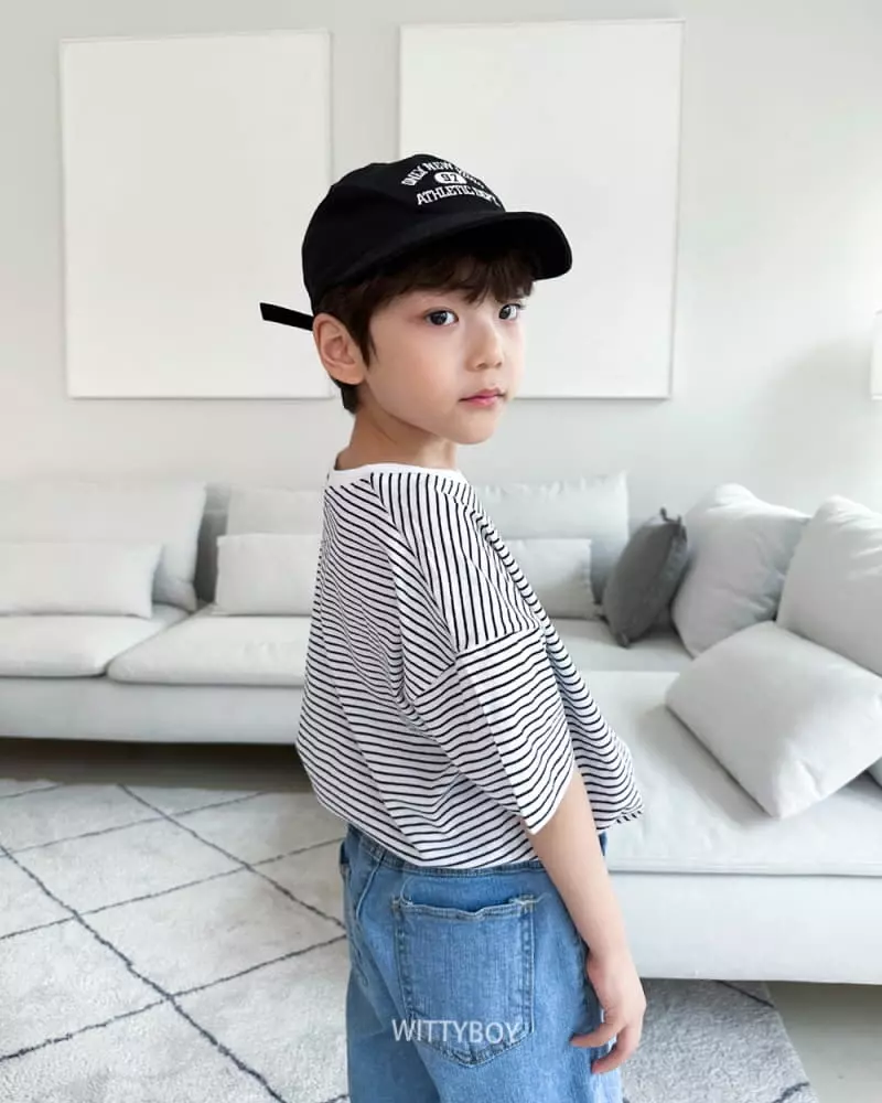 Witty Boy - Korean Children Fashion - #toddlerclothing - Lime Stripes Tee - 11
