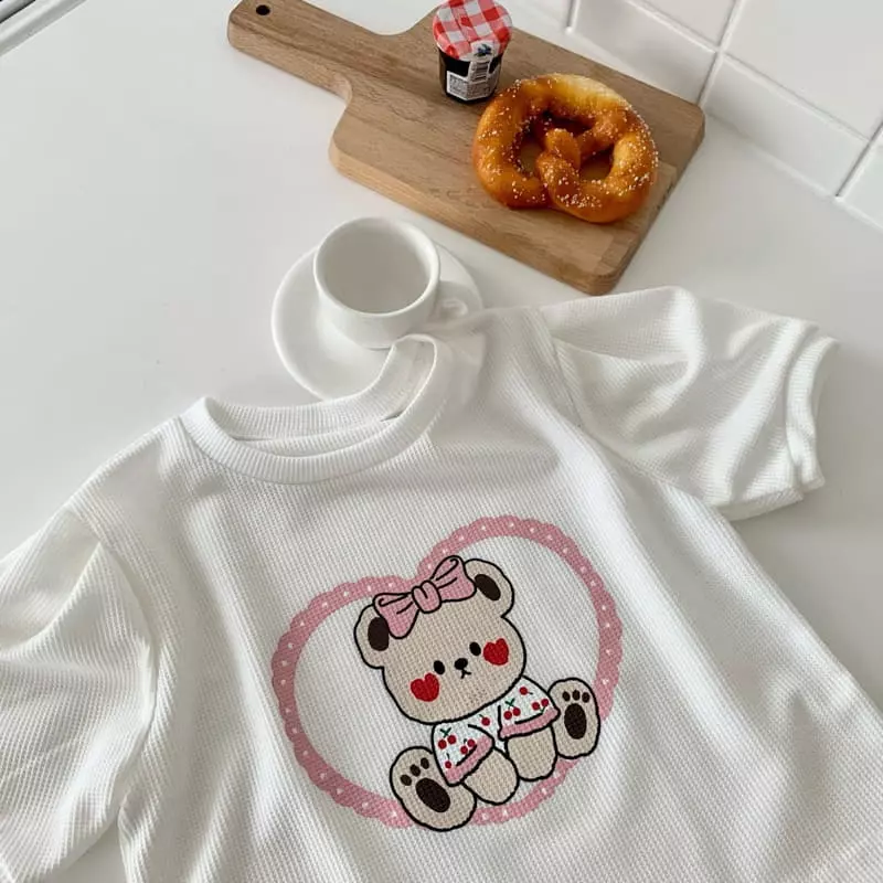 Yellow Factory - Korean Children Fashion - #childofig - Waffle Tee - 3