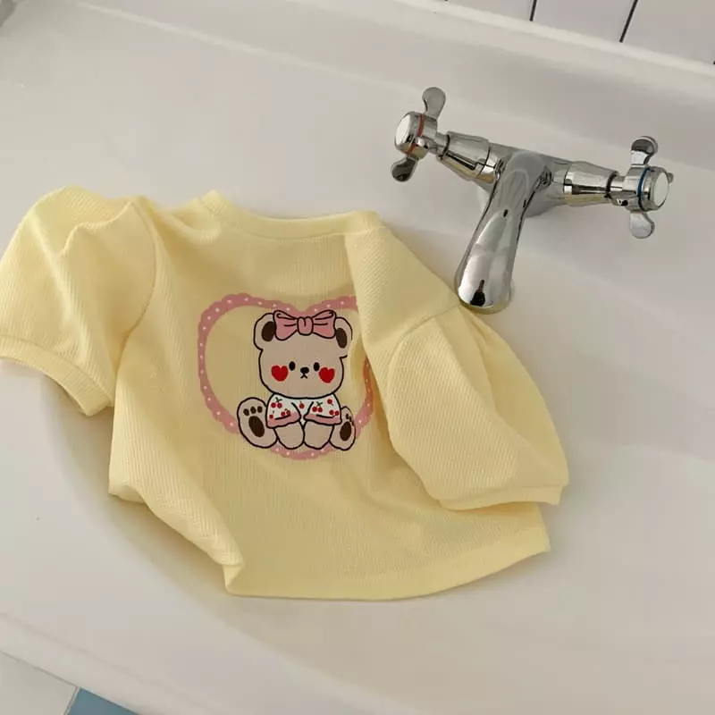 Yellow Factory - Korean Children Fashion - #kidsshorts - Waffle Tee - 8