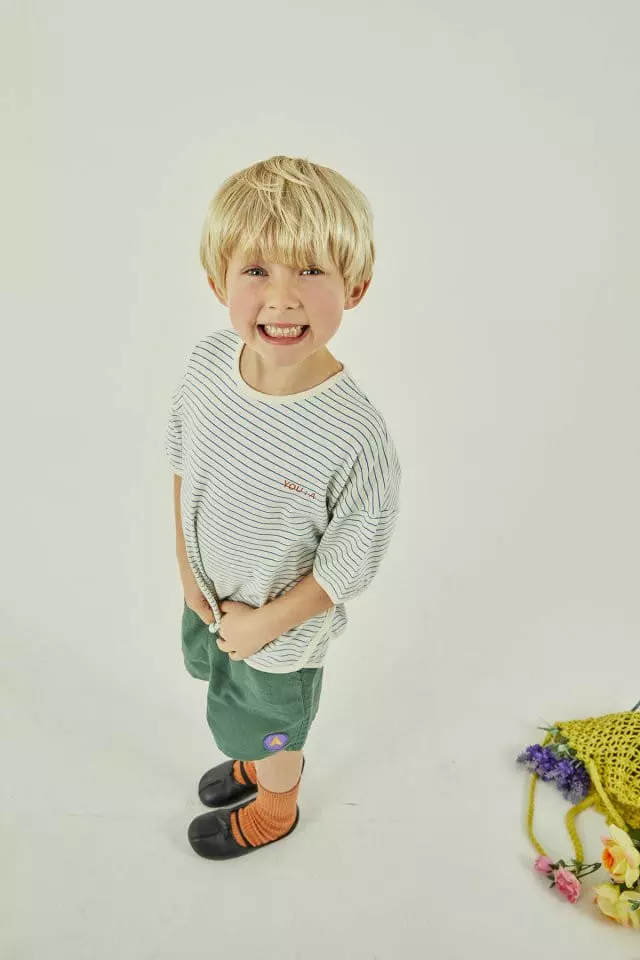 a-Market - Korean Children Fashion - #childofig - U Stripes Tee - 7
