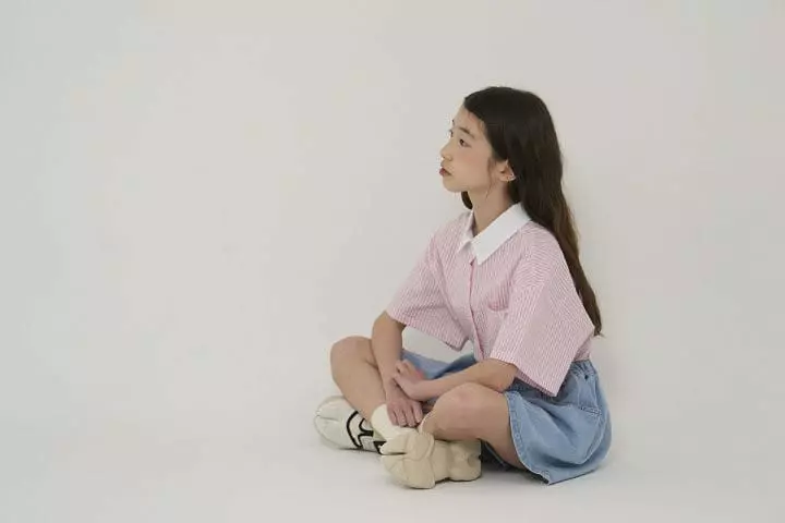 a-Market - Korean Children Fashion - #fashionkids - Denim Skirt Shorts - 9