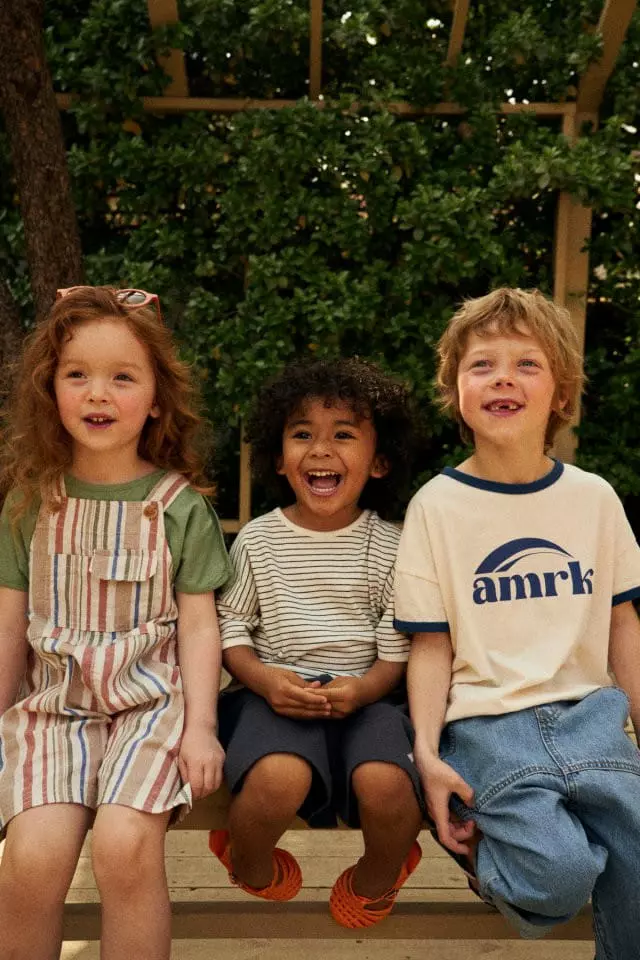 a-Market - Korean Children Fashion - #littlefashionista - U Stripes Tee - 3