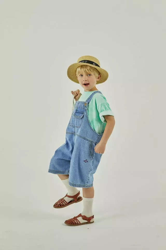 a-Market - Korean Children Fashion - #magicofchildhood - Bird Denim Overalls - 10