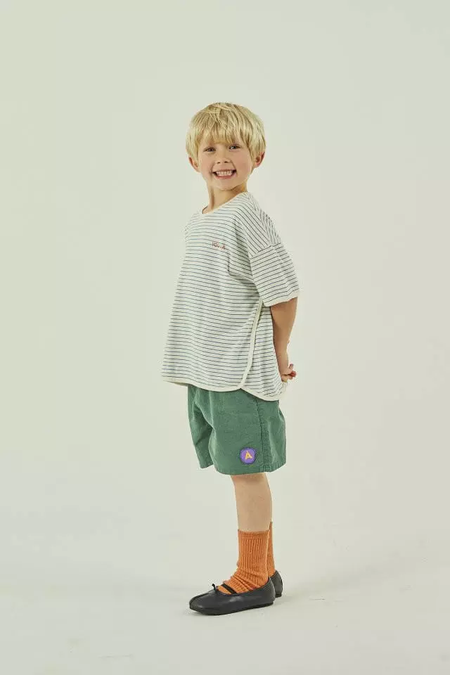 a-Market - Korean Children Fashion - #prettylittlegirls - U Stripes Tee - 6
