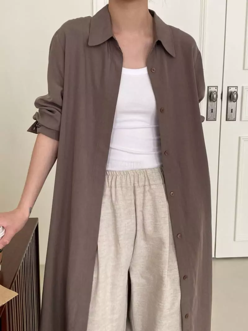 3.Another - Korean Women Fashion - #shopsmall - Tencel Long One-piece - 8