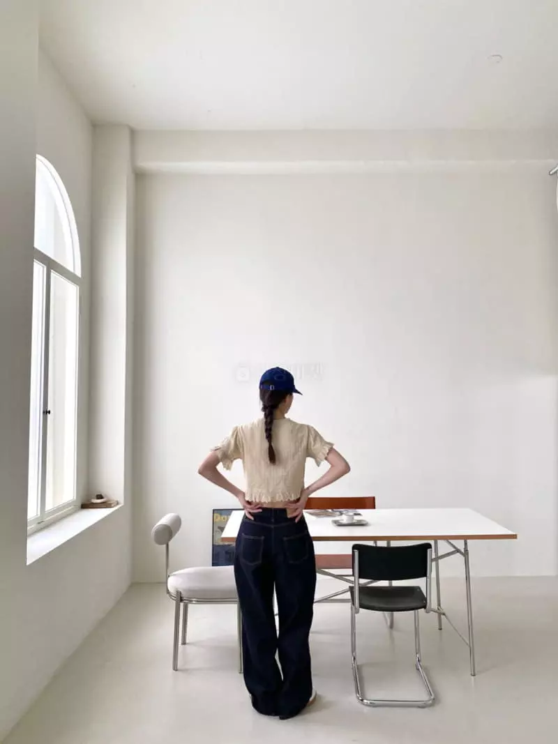 3.Another - Korean Women Fashion - #shopsmall - Crop Lace Bloue - 7