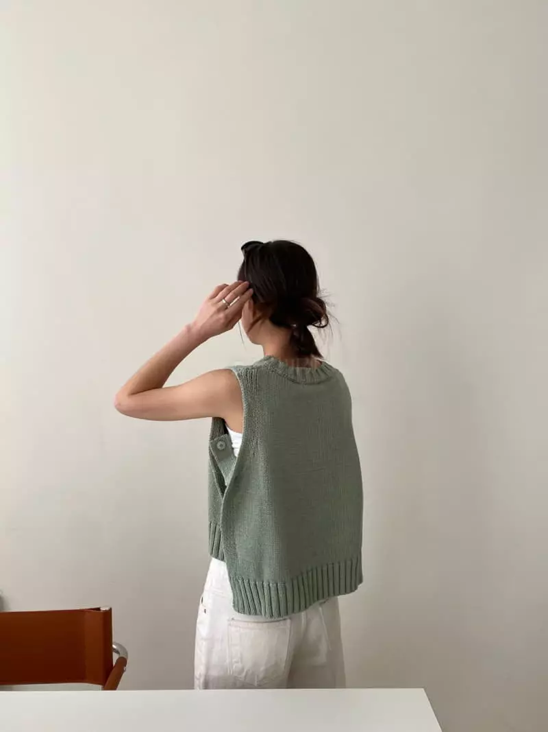 3.Another - Korean Women Fashion - #shopsmall - V Vest - 6