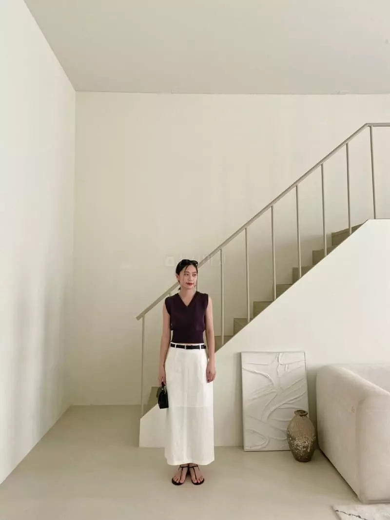 3.Another - Korean Women Fashion - #shopsmall - V Knit Tee - 5
