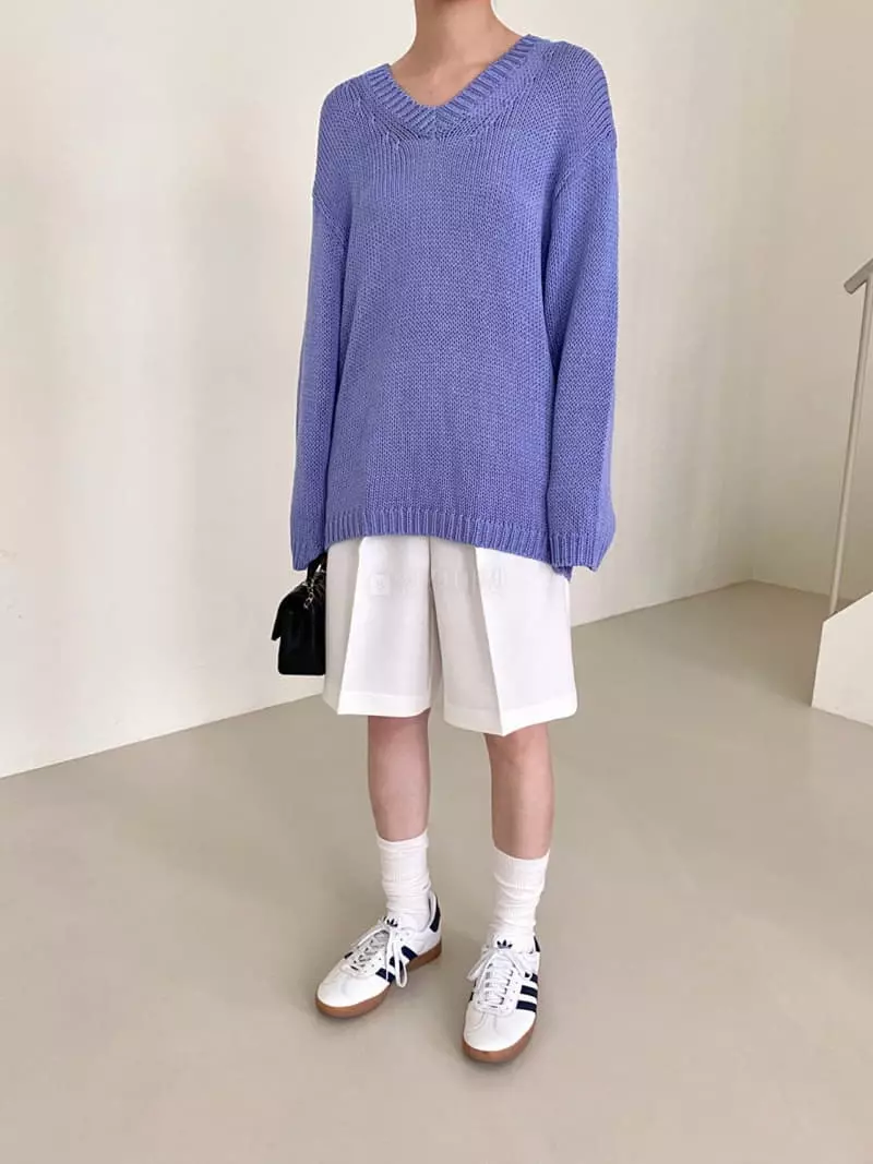 3.Another - Korean Women Fashion - #womensfashion - V Knit Tee - 3