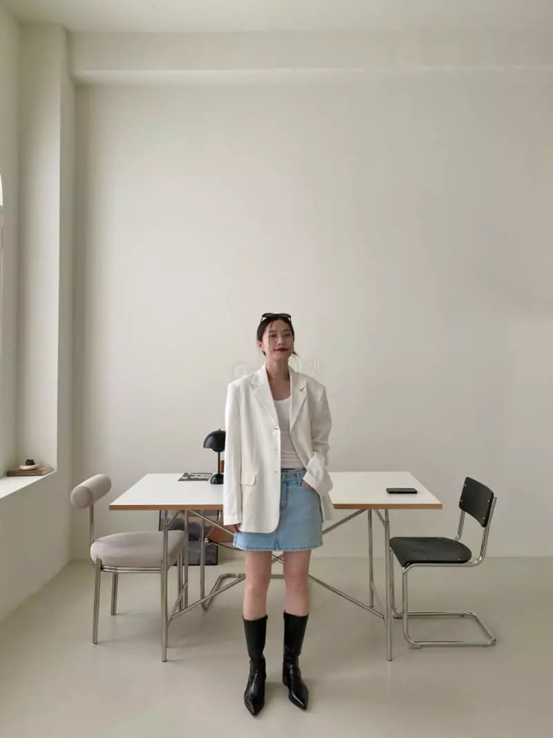3.Another - Korean Women Fashion - #womensfashion - Low Denim Skirt - 11