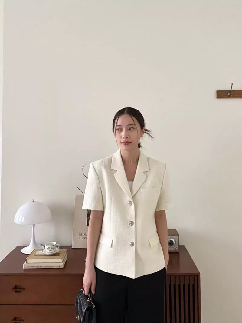 3.Another - Korean Women Fashion - #womensfashion - Line Twid Jacket - 12