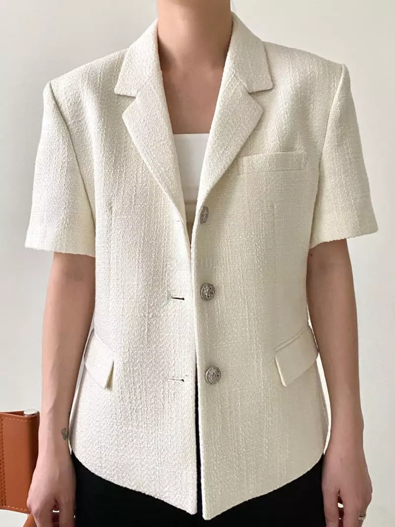 3.Another - Korean Women Fashion - #womensfashion - Line Twid Jacket - 2