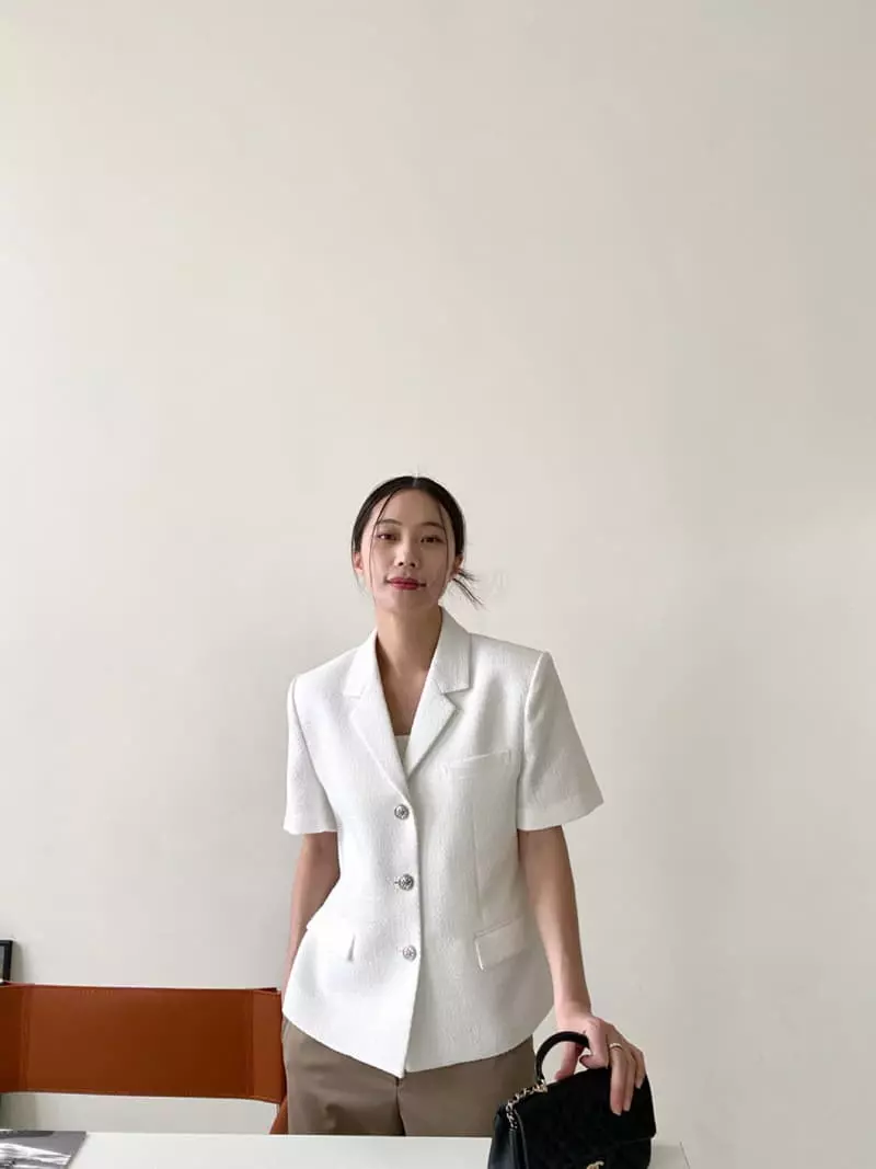 3.Another - Korean Women Fashion - #womensfashion - Line Twid Jacket - 6