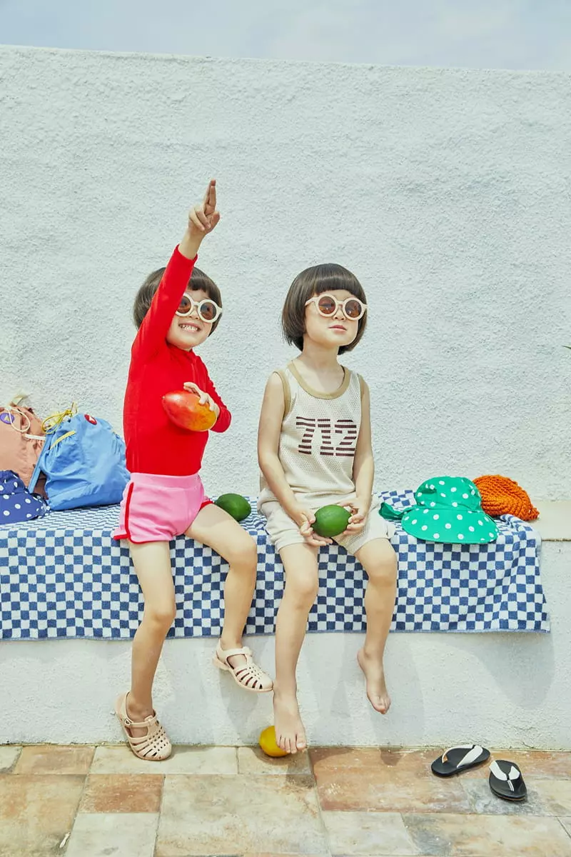 A-Market - Korean Children Fashion - #Kfashion4kids - 712 Mesh Top Bottom Set - 12