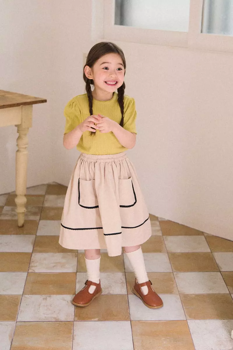 A-Market - Korean Children Fashion - #childofig - Pincot Eyelet Tee - 2