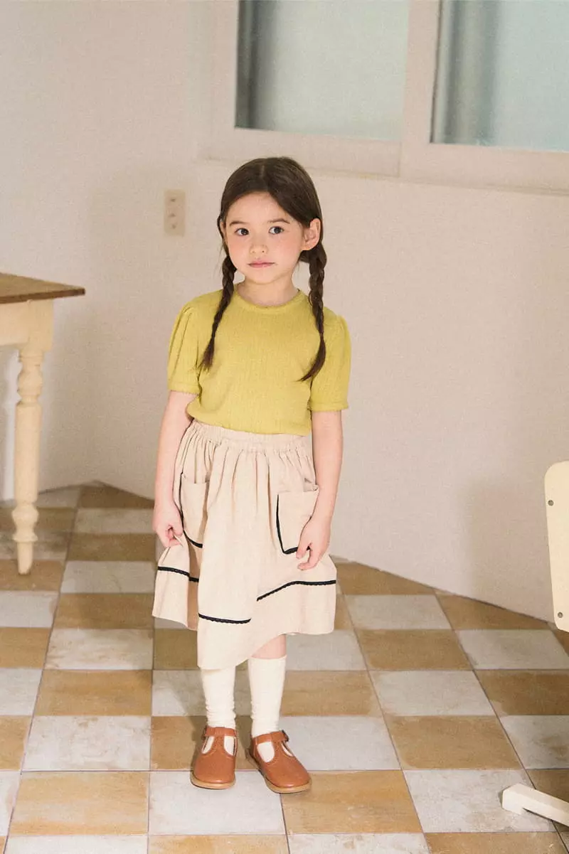 A-Market - Korean Children Fashion - #childrensboutique - Pincot Eyelet Tee - 3