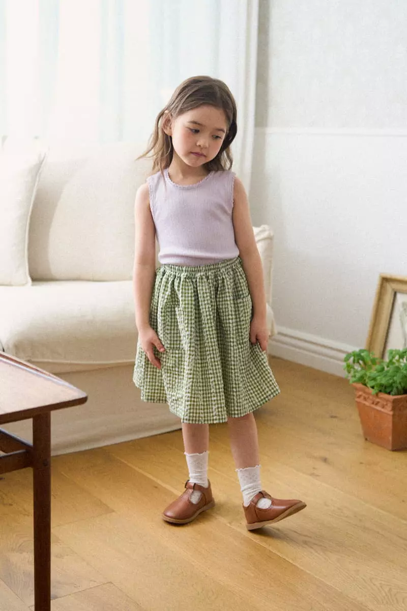 A-Market - Korean Children Fashion - #kidsstore - Check Skirt - 3