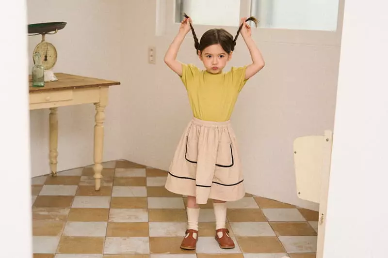 A-Market - Korean Children Fashion - #kidsstore - Pincot Eyelet Tee - 8