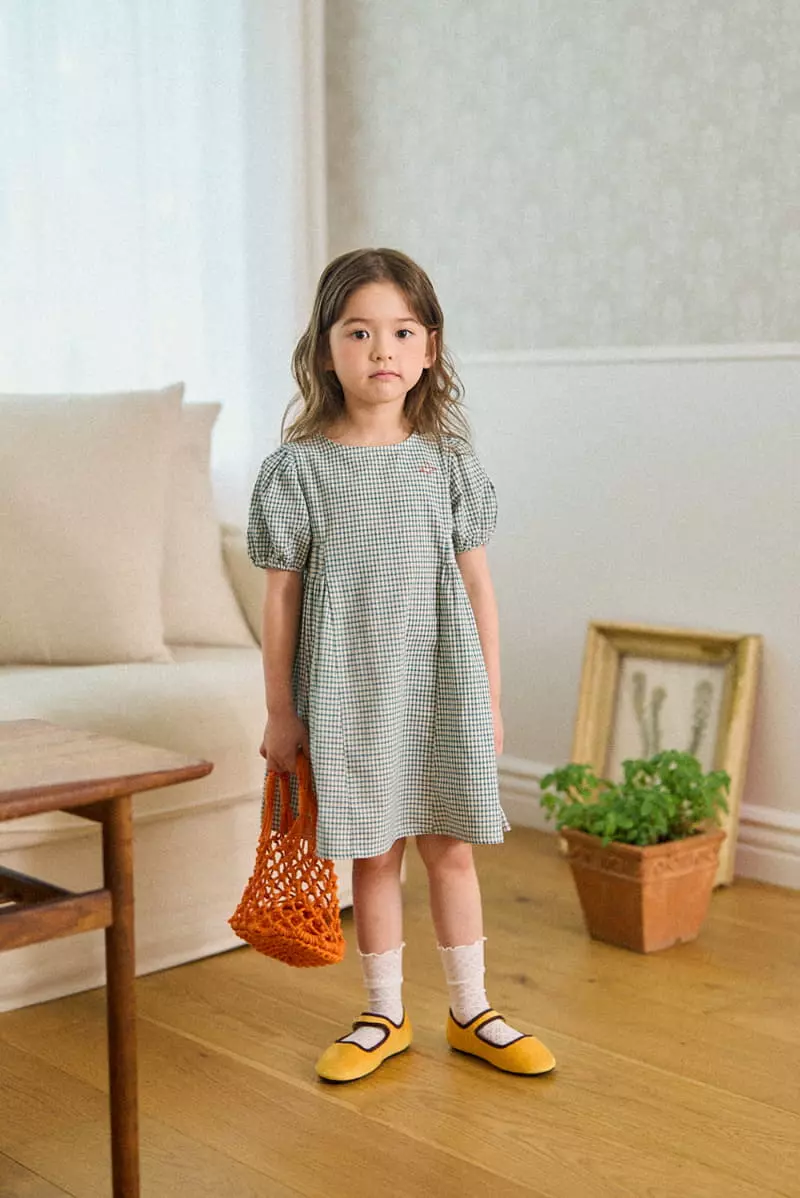 A-Market - Korean Children Fashion - #minifashionista - Retro Check One-piece - 10