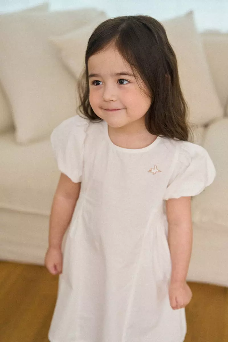 A-Market - Korean Children Fashion - #minifashionista - Volume Solid One-piece - 9