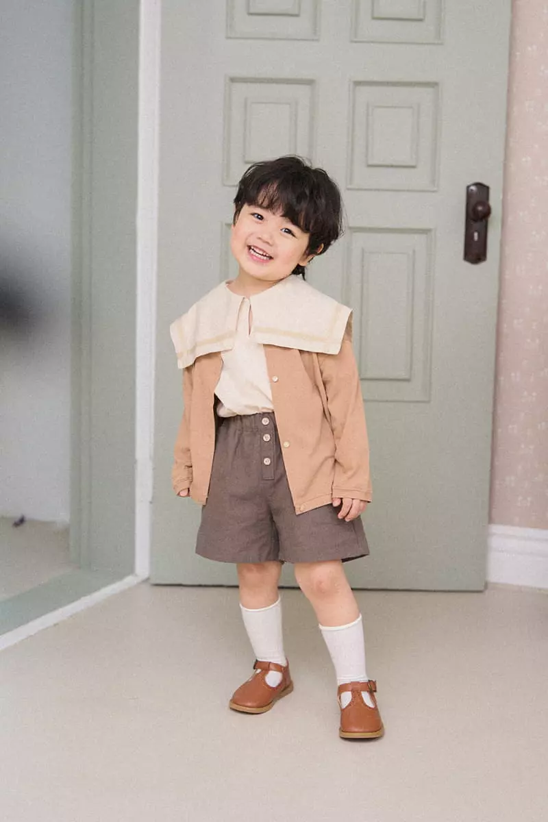 A-Market - Korean Children Fashion - #stylishchildhood - Stand Linen Shorts - 8