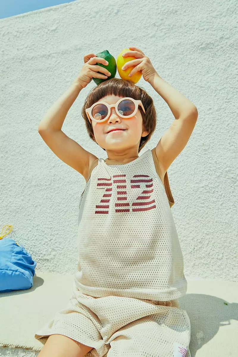 A-Market - Korean Children Fashion - #stylishchildhood - 712 Mesh Top Bottom Set - 3