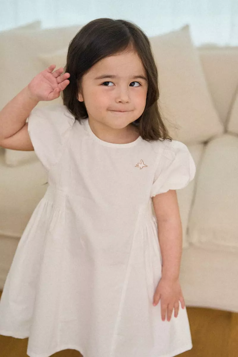 A-Market - Korean Children Fashion - #toddlerclothing - Volume Solid One-piece - 12