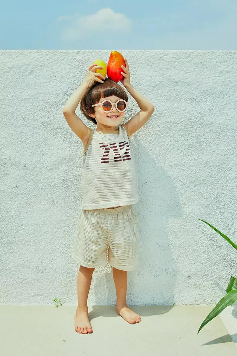 A-Market - Korean Children Fashion - #toddlerclothing - 712 Mesh Top Bottom Set - 2